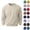 Beige, variant on OIOLOYJM Sweatshirts for Men Long Sleeve Casual Crew Neck Relaxed Fit Workout Sweatshirts Vintage Classic Soft Comfortable Tops Beige L