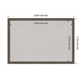 thumbnail image 6 of Amanti Art Grey Cork Board Wood Framed Svelte Clay Grey Bulletin Board 25 in. x 17 in., 6 of 7