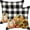 Black, variant on Fall Decor Pillow Covers 18x18 Inch Set of 2 Black Checkered Autumn Throw Pillows for Couch Thanksgiving Harvest Watercolor Pumpkin Sunflower Indoor Decorative Cushion Cases for Bed Decorations