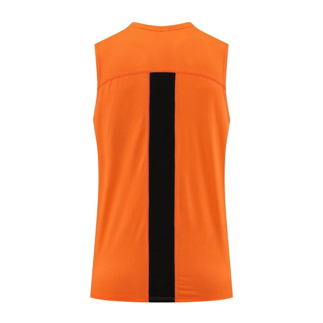 Ketyyh-chn99 Débardeur Homme 2024 Confort Doux T-Shirt Manches Courtes Col Rond Orange,L