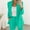 Mint Green, variant on Womens Sets 2 Piece Outfits Dressy Pant Suits Elegant Business Casual Belted Blazer and Pants Set