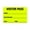 Yellow, variant on Green Visitor Pass/500 Fluorescent Green Visitor Identification Labels Stickers