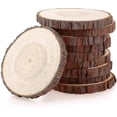 thumbnail image 1 of Lishi 20pcs Unfinished Wooden Log Discs, 9-10cm, DIY Crafts, 1 of 4