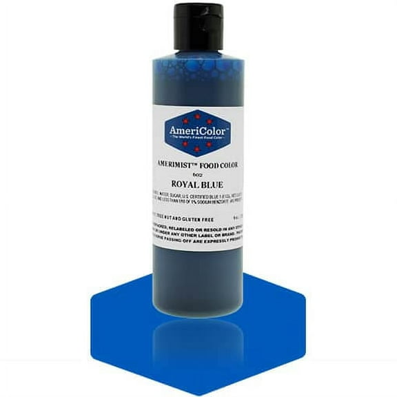 AmeriColor AmeriMist Royal Blue, 9 Ounce, Airbrush Food Color