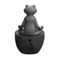 thumbnail image 4 of LED de poliresina Fountain Hi-Line Gift Ltd para meditar con forma de rana, 4 of 7