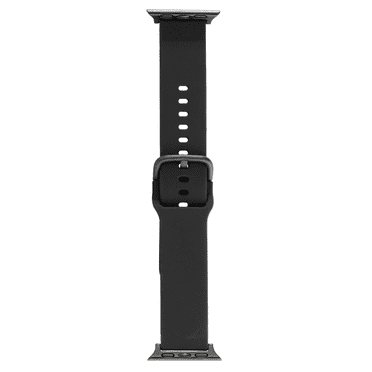 onn Watch Band, Universal Fit for Apple Watch, Samsung Galaxy & Garmin 20mm, Black Silicone