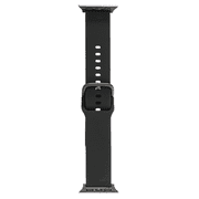 onn. Silicone Smart Watch Band for Apple Watch, Samsung Galaxy & Garmin, Black, 20 mm