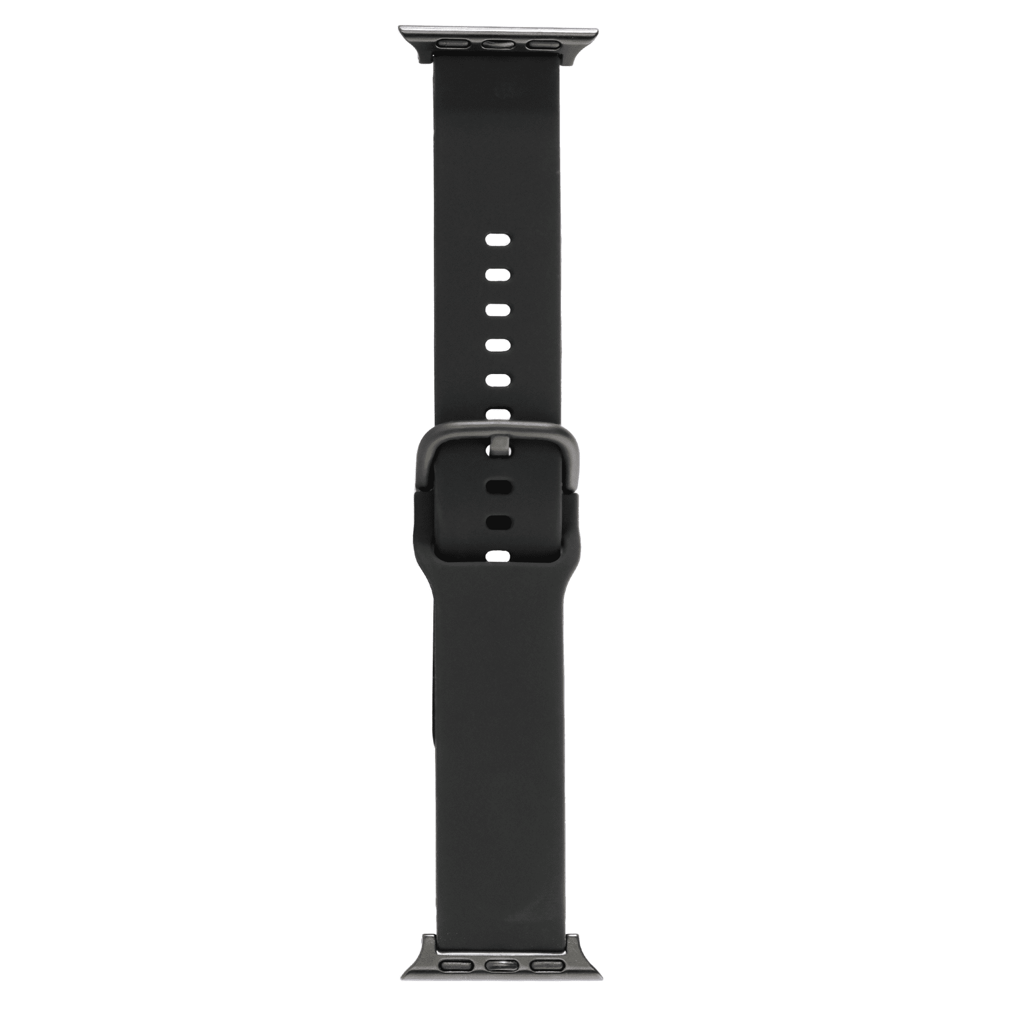 onn. Silicone Smart Watch Band for Apple Watch, Samsung Galaxy & Garmin, Black, 20 mm