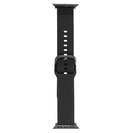 onn Watch Band, Universal Fit for Apple Watch, Samsung Galaxy & Garmin 20mm, Black Silicone