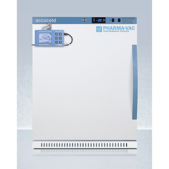 Accucold AFZ5PVBIADADL2BLHD ADA Height Pharma Vaccine Freezer w/ 4 Cu.Ft., Digital Data Logger
