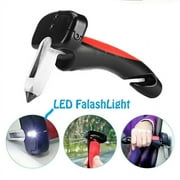 CAR HANDLE CANE AUTO PORTABLE FLASHLIGHT GLASS BREAKER BELT CUTTER MOBILITY AID As seen on tv