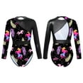 thumbnail image 5 of CHICTRY Junior Girls Long Sleeve Ballet Dance Leotard Gymnastics Workout Bodysuit, 5 of 6