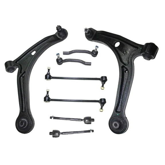 8 Pc Front Lower Control Arm Tie Rod Ends Stabilizer Sway Bars Suspension Kit Fits select: 2003-2005 HONDA PILOT, 2001-2005 ACURA MDX