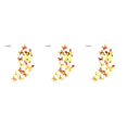 thumbnail image 4 of facefd 1/2/3/5 TureClos 12pcs Wall Stickers PVC Simulation Insect Wall Decals Waterproof Wallpapers for Home Decoration Yellow 3PCS, 4 of 6