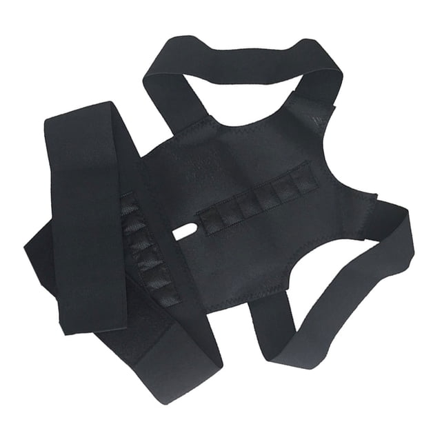 Vogacara Corrector de postura Soporte de espalda Fuerte resistencia a la tracción Ajustador ajustable con enderezador de cinturón adhesivo Moldeadores de cintura Negro/S Vogacara CE014177-06