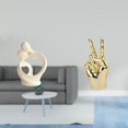 thumbnail image 2 of Estatua abstracta,Estatua de resina para decoración del hogar,escultura de pareja,Decoraciones de figuras de arte abstracto moderno,Escultura de estatua,Estatuas y figuras con gestos de los, 2 of 8