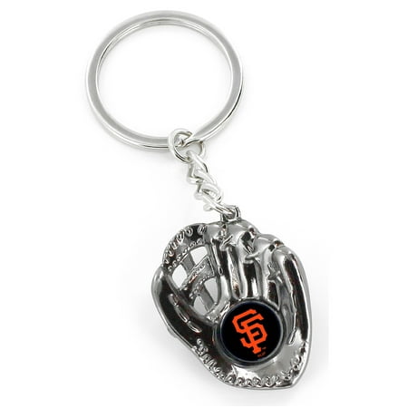 San Francisco Giants Keychain - San Francisco Giants Baseball Glove Team Keychain - No Size