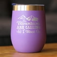 thumbnail image 2 of Bevvee Insulated Wine Tumbler 12 oz Mountains Are Calling Outdoor Enthusiast Gifts Tumblers, 2 of 4