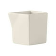 thumbnail image 2 of Tuxton AMU-106 Vitrified China Square Creamer, Pearl White - 3 oz, 2 of 3