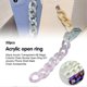 thumbnail image 2 of Naievear 30pcs Acrylic Chains Durable Multiple Colour Anti-fade Transparent Acrylic Diy Compact Vintage Acrylic Plastic Open Linking Rings For Lady, 2 of 5