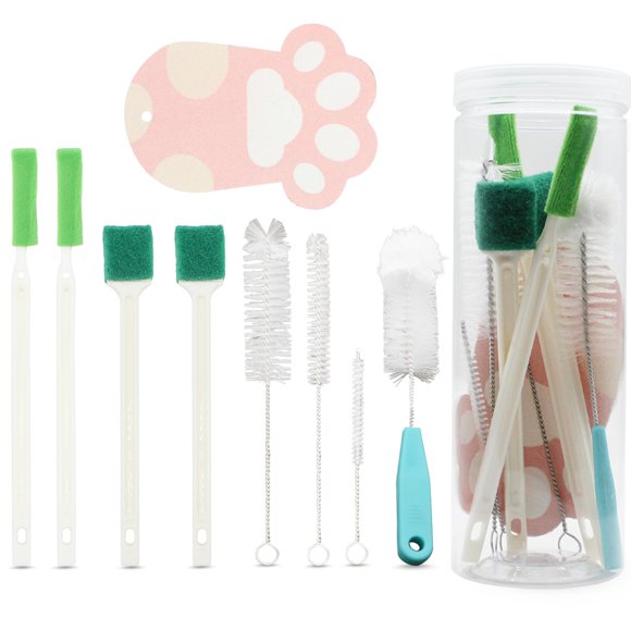 Kit de limpieza de fuentes de agua para mascotas AIMAOGOU, 9 piezas con caja de almacenamiento