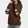 thumbnail image 6 of Essentials Hoodie for Women Letter Print Long Sleeve Hooded Sweatshirts Lightweight Fashion Casual Winter Warn Pullover Tops, 6 of 7