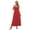 Red-1, variant on Deago Women's Casual Loose Pocket Long Dress Short Sleeve Split Summer Fall Maxi Dresses (Black,L)