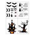 thumbnail image 1 of Decoración de Halloween Yellow Tong 1 Juego de 4 Piezas Pegatinas de Halloween, 1 of 7