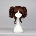 thumbnail image 2 of Unique Bargains Human Hair Wigs for Women 14" Wigs with Wig Cap Synthetic Fibre Brown, 2 of 6