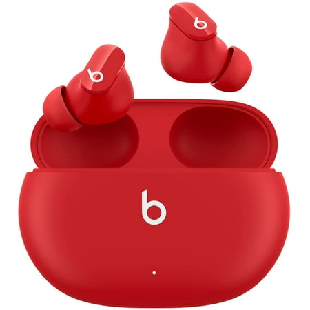 Open Box Beats Studio Buds Wireless Noise Cancelling Earbuds Built in MJ503LL/A - Red