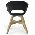 thumbnail image 6 of Kona Contemporary Outdoor Dining Chair in Plastic ( Set of 2 ) in Black, 6 of 8