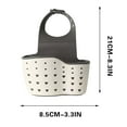 thumbnail image 3 of Double-layer Sink Draining Basket, Stainless Steel Hanging Rack, Drain Mesh Sponge Storage, for Dorm Kitchen, Keeps Counters Dry, Kitchen Organization Supplies, Bathroom Sink Accessories, Vsgery, 3 of 9