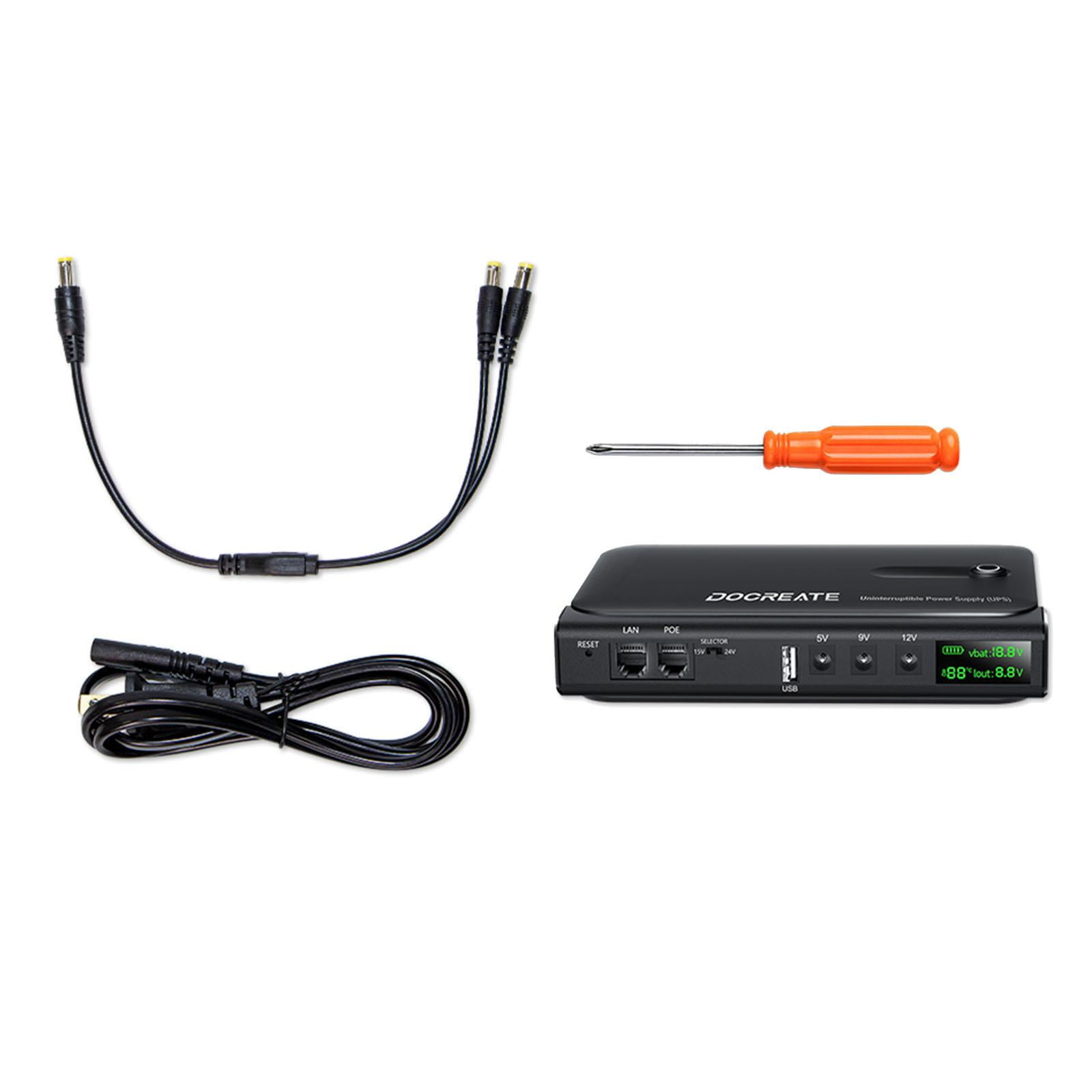 Wzmzjy Ups Uninterrupted Power Supply 36W Battery Backup Power Supply for Cellphone