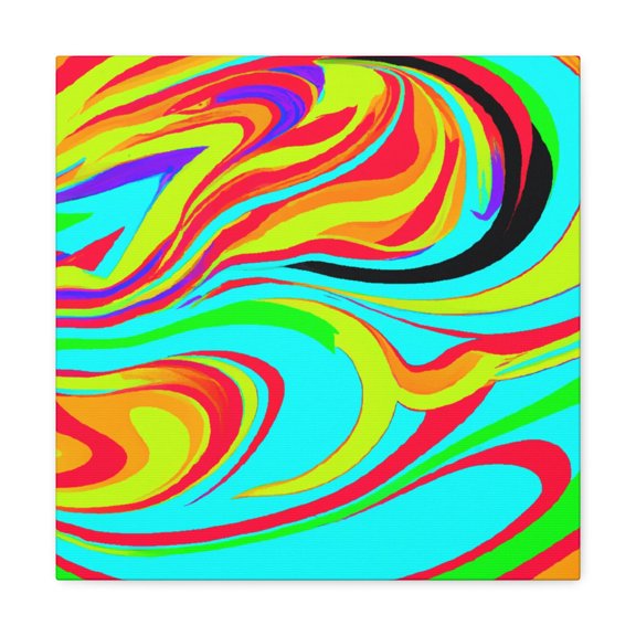 Vintage Brushstrokes Symphony - Canvas