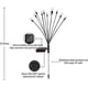 thumbnail image 2 of 2pcs 10 Head Solar Powered Firefly Lights, 10 Led Outdoor Waterproof Solar Swaying Garden Lights, 2 of 5