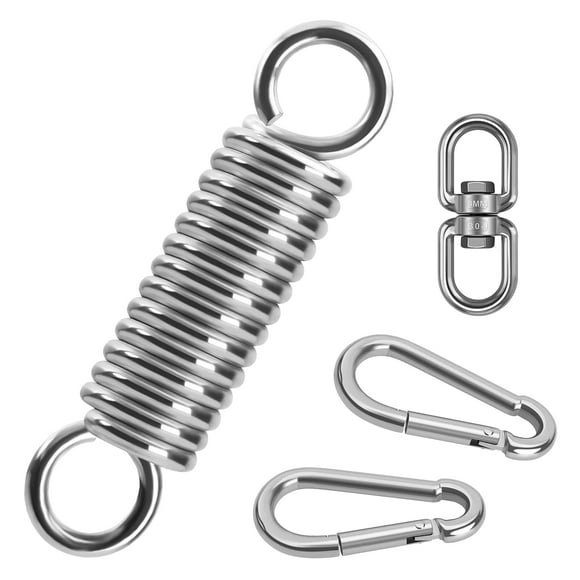 Spring Hanging Chair, Swing Steel Spring with 2 Carabiners