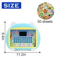 thumbnail image 3 of HLONK Tablet Toy for 2-3 Years Old Girls Boys  Educational Learning Toys with Light and Music  Interactive Toy for Numbers  Alphabet  Animals and Maths  with Gift Box - Blue, 3 of 12