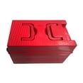 thumbnail image 2 of S SERENABLE Electric Bike Battery Box Battery Container Dustproof Waterproof with Foldable Handle Carry Case for Electric Tools Accessory Red, 2 of 8