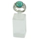 thumbnail image 2 of Anillo de plata nativo americano hecho a mano con diseño de turquesa azul para vaquera., 2 of 8