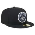 thumbnail image 3 of Men's New Era Black New Orleans Saints Checkered 59FIFTY Fitted Hat, 3 of 5