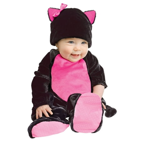 Black Pink Cat Baby Animal Infant Girl Halloween Costume