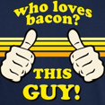 thumbnail image 3 of CafePress - This Guy Loves Bacon! T Shirt - Men's Classic Graphic Cotton T-Shirt, 3 of 4