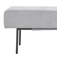 thumbnail image 5 of iRerts 45" Bench for Bedroom, Ottoman Bench Seat Upholstered Bedroom Benches, Modern Entryway Bench Couch Long Bench with Steel Legs for Entryway Dining Room Living Room Bedroom End of Bed, Gray, 5 of 9