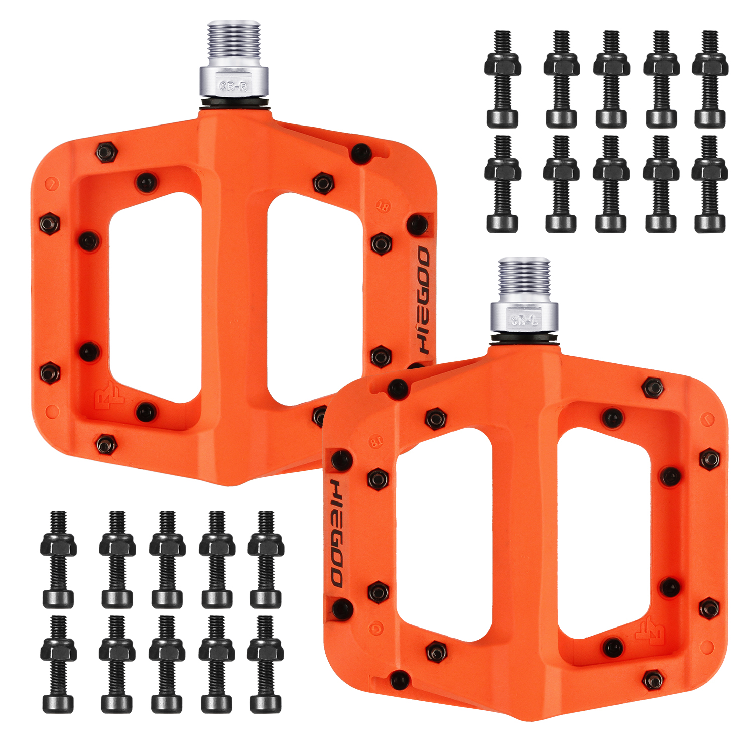 mountain bike pedals orange