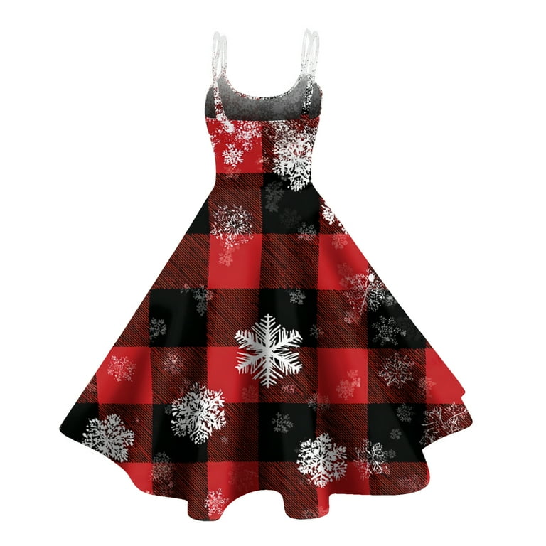 Fgvctg Womens Christmas Cocktail Dresses for Wedding Guest Church