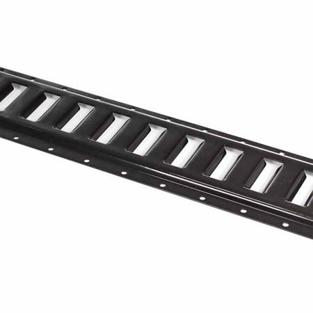 Horizontal Black Painted E-Track for Enclosed or Motorcycle