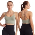 thumbnail image 4 of Ropa interior deportiva para mujer Tirantes acolchados Ropa interior de soporte medio Adecuado para yoga fitness - Adecuado para circunferencia inferior del pecho 87-92 cm, 4 of 5