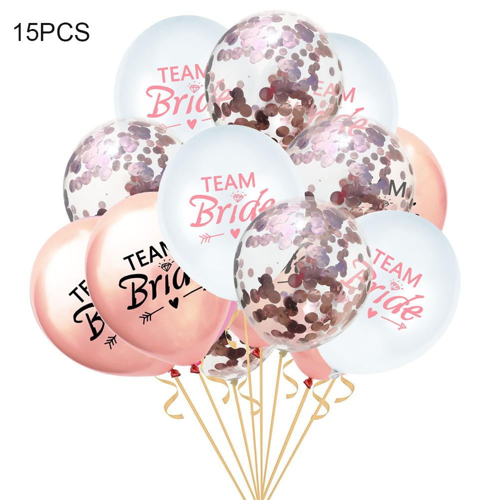 15pcs Birthday Latex Balloons Confetti Wedding Party Decor Favors