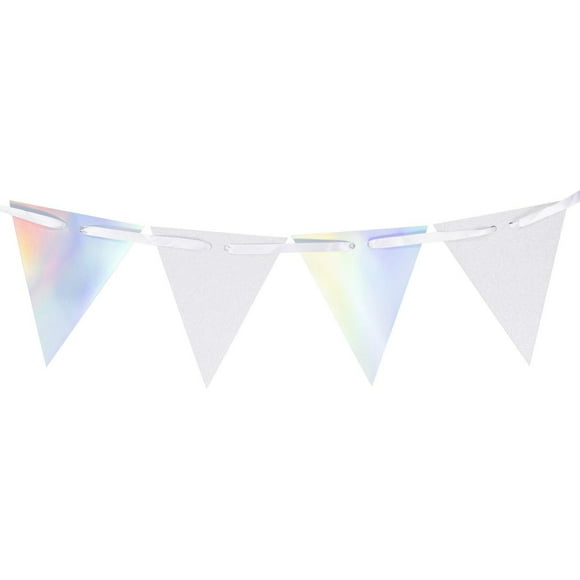 Bannière drapeau iridescente