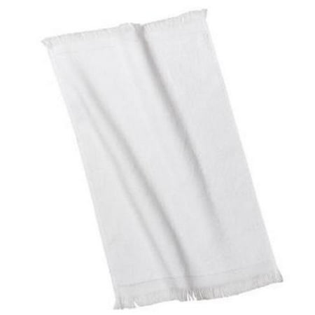 - GHP Set of 24pcs 11x18 One Side Solid White Terry Fingertip Towels